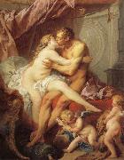 Francois Boucher Kiss oil